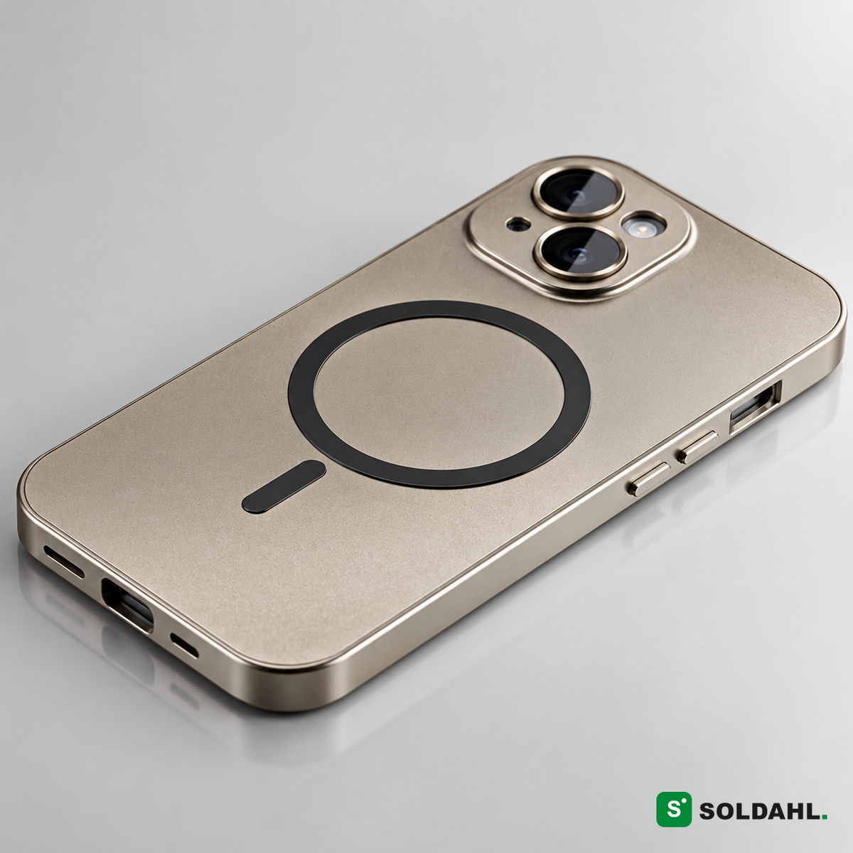 Soldahl Rustning MagSafe-cover, Titanium Gold