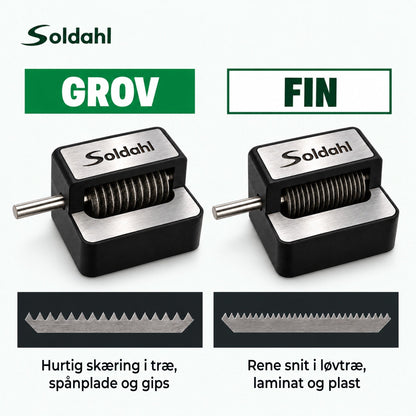 Bladvass GROV og FIN tandprofil