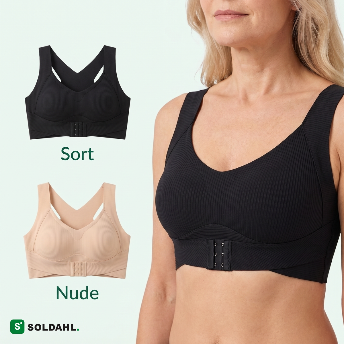 Comfora findes i sort og nude