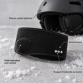 Soldahl Bluetooth-pandebånd med flade højttalere og mikrofon til skihjelmen
