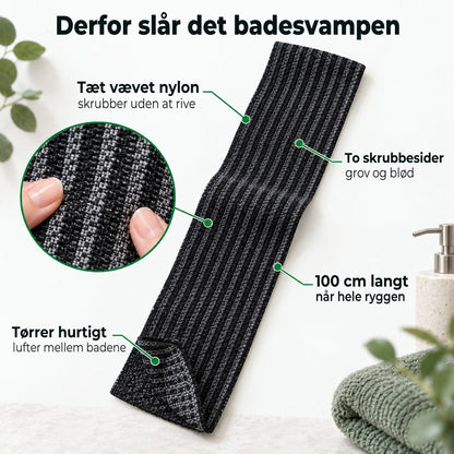 Skrubbehåndklædet med fire forklarede egenskaber: vævning, to sider, længde og tørretid