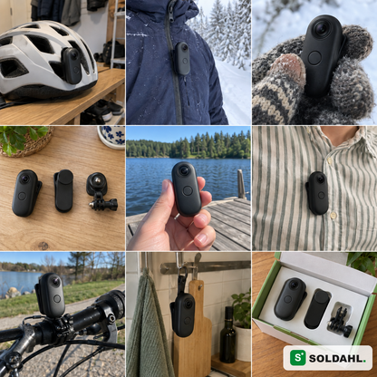 Soldahl Fånga i hverdagen, på jakken, hjelmen og cyklen