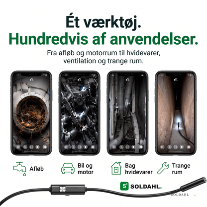 Hundredvis af anvendelsesområder, afløb, bil og motor, bag hvidevarer