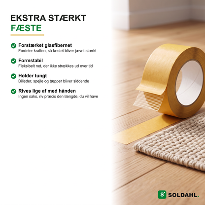 Ekstra stærkt fæste med glasfibernet