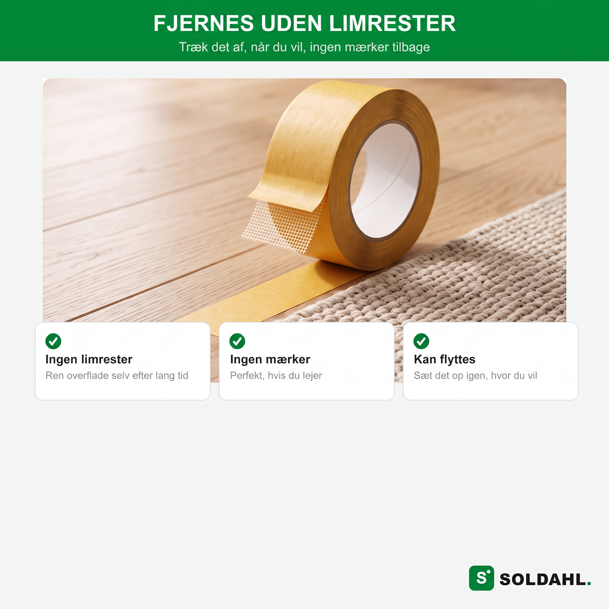 Fjernes uden limrester
