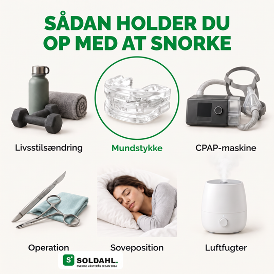 Sådan holder du op med at snorke: mundstykke