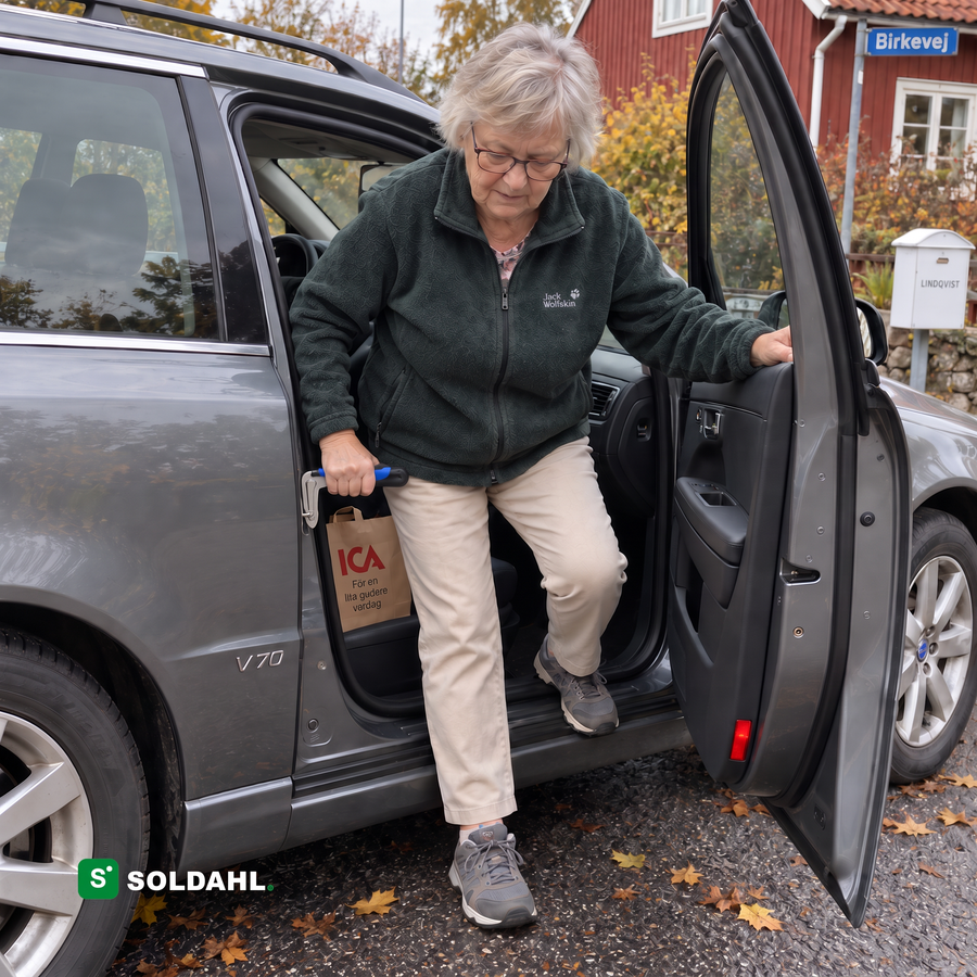 Rejs dig ud af bilen med din egen kraft. Uden at bede om en hånd.