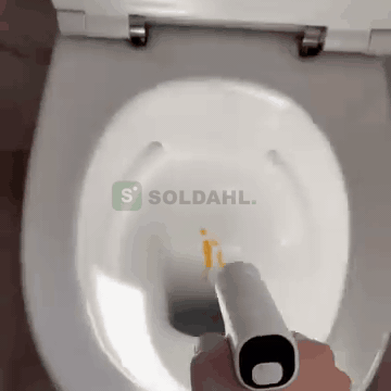 Toiletbørsten står der hver dag, våd og beskidt, og den skal også gøres ren.